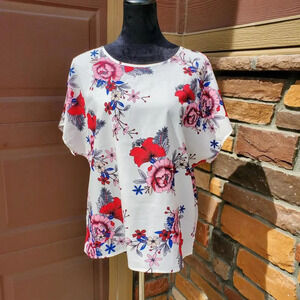 SHEIN Women's Floral Top Size XL